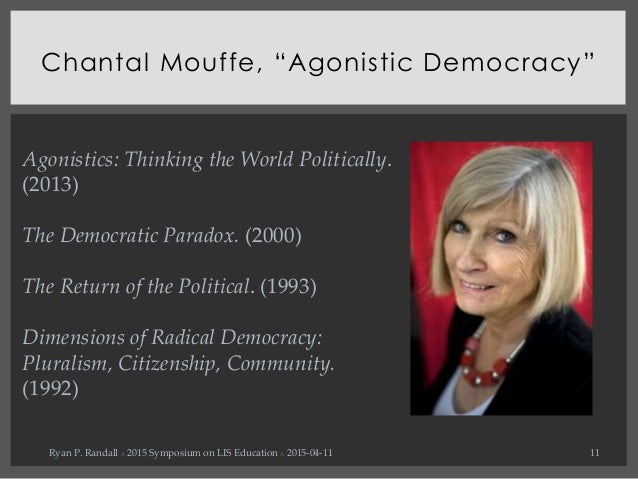 Agonistic Democracy